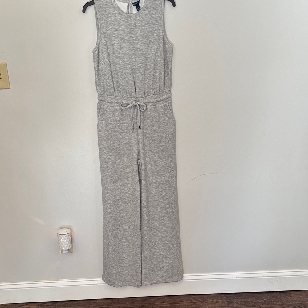 Elegant Heather Gray Sleeveless Jumpsuit